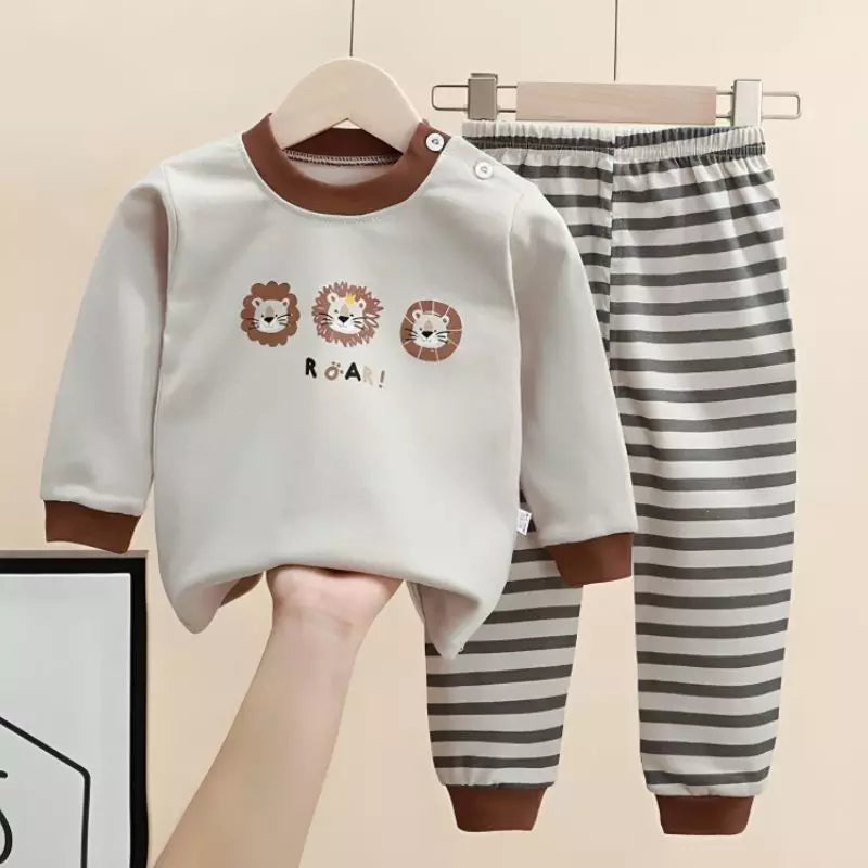 Pijama-Infantil-Inverno-confeccionado-em-algodão-roar-lino-Vitrine-Plaza