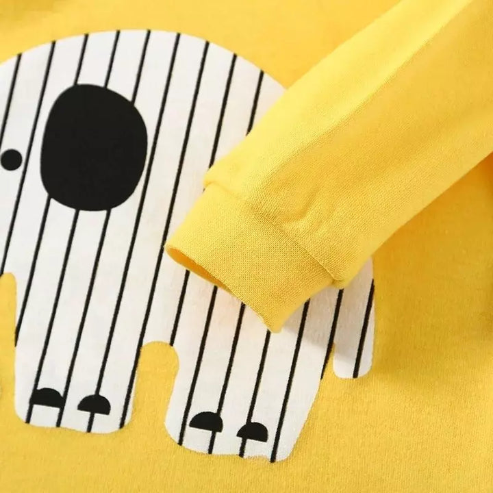 Pijama-Infantil-de-Inverno-feito-de-algodão-com-mangas-longas-Vime-Vitrine-Plaza