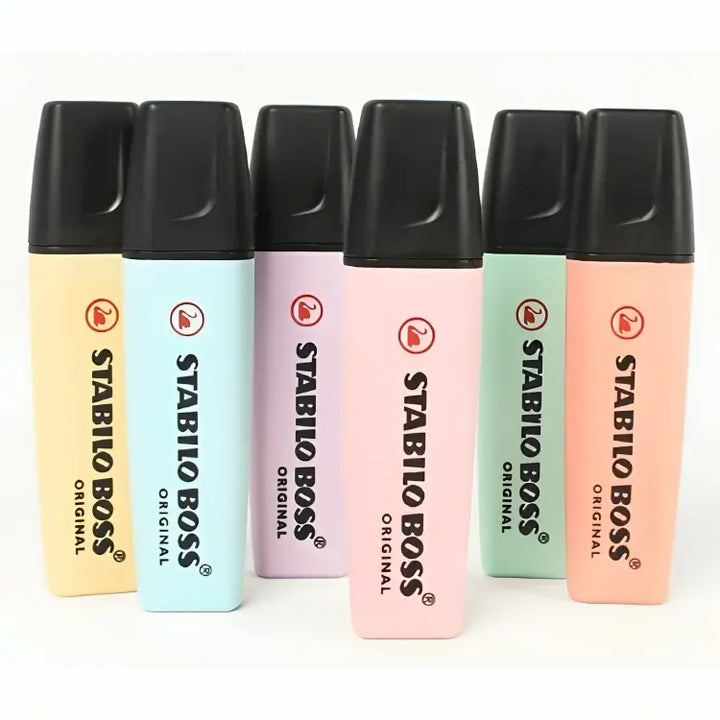 Marca-Texto-Stabilo-Kit-com-6-Cores-Pastéis-vitrine-plaza
