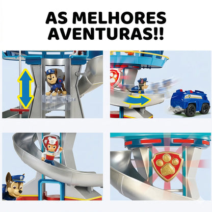 Torre Farol Patrulha Canina com caixa e detalhes