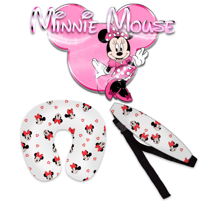 kit de proteção de cabeça e pescoço na cadeirinha de bebe da minnie