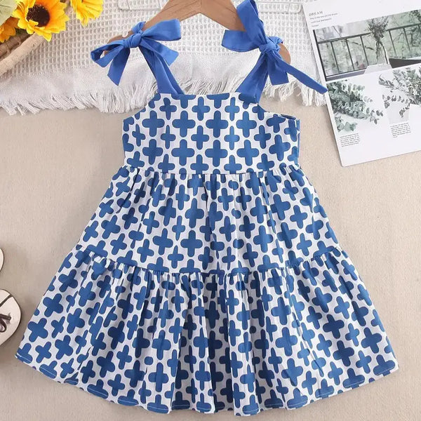 Vestido-Infantil-Azul-de-verão-com-alças-Leticia-Vitrine-Plaza