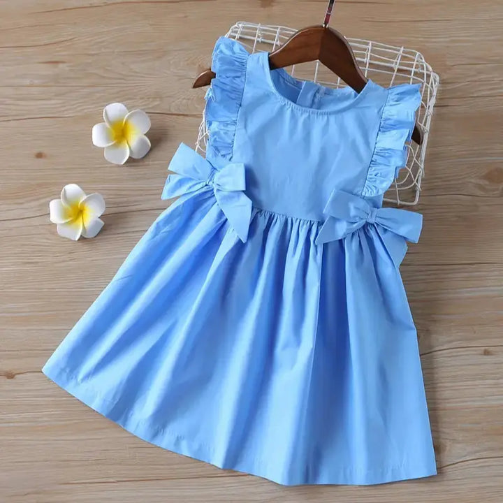 Vestido-Infantil-Azul-de-Verão-de-Regatinha-Bordada-Esther-Vitrine-Plaza