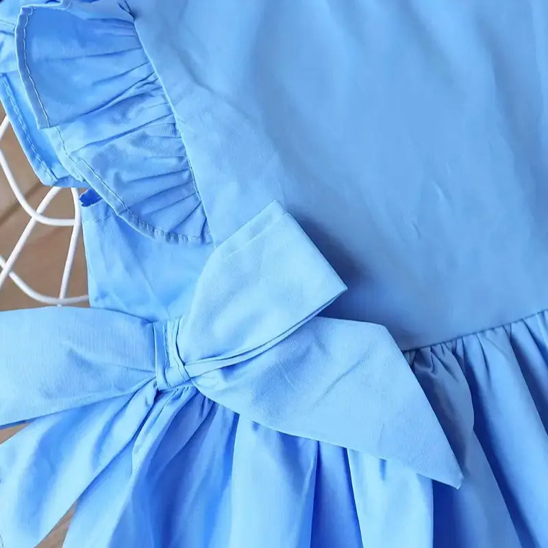 Vestido-Infantil-Azul-de-Verão-de-Regatinha-Bordada-Esther-Vitrine-Plaza-02