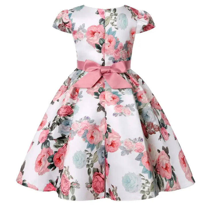 Vestido-Infantil-festa-para-meninas-rosa-com-laço-Bianca-Vitrine-Plaza