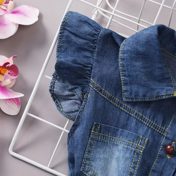 Vestido-Jeans-Infantil-Luara-de-verão-bordado-Vitrine-Plaza
