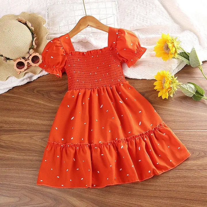 Vestido-Infantil-de-verão-Rayssa-Laranja-Vitrine-Plaza