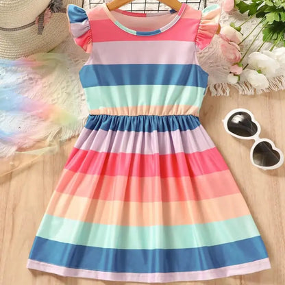Vestido-Infantil-Arco-Iris-de-verão-Vitrine-Plaza