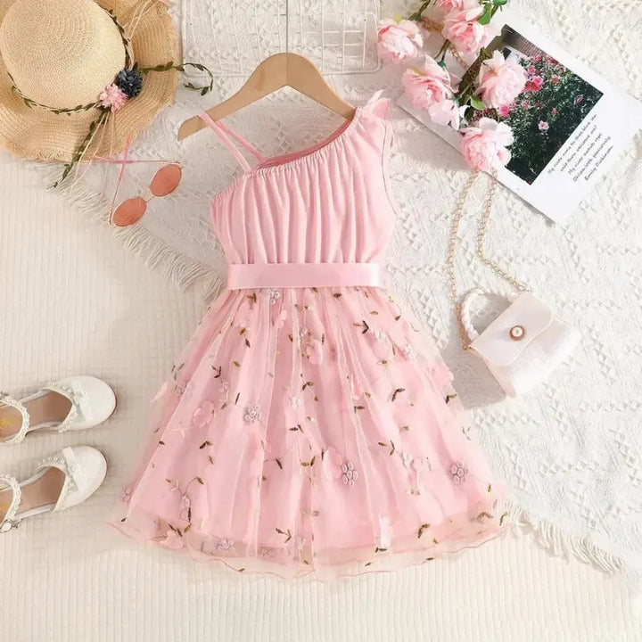 Vestido-de-festa-Infantil-tule-Rosa-para-meninas-Vitrine-Plaza