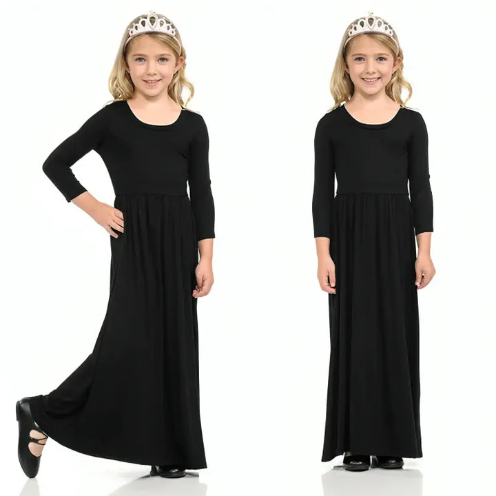 Vestido-longo-infantil-preto-Vitrine-Plaza