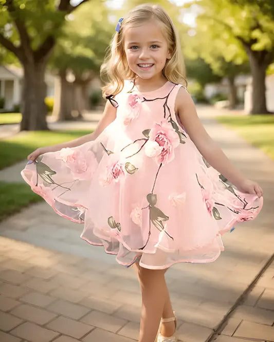 Vestido-Rosa-Infantil-de-tule-para-o-verão-Jasmin-Vitrine-Plaza