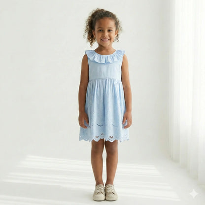 Vestido-azul-Infantil-flora-azul-claro-Vitrine-Plaza
