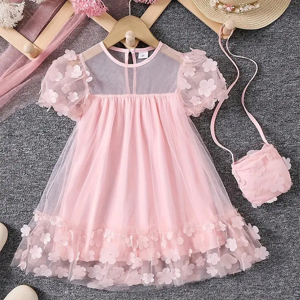 Vestido-de-Princesa-Infantil-Rosa-de-tule-Vitrine-Plaza