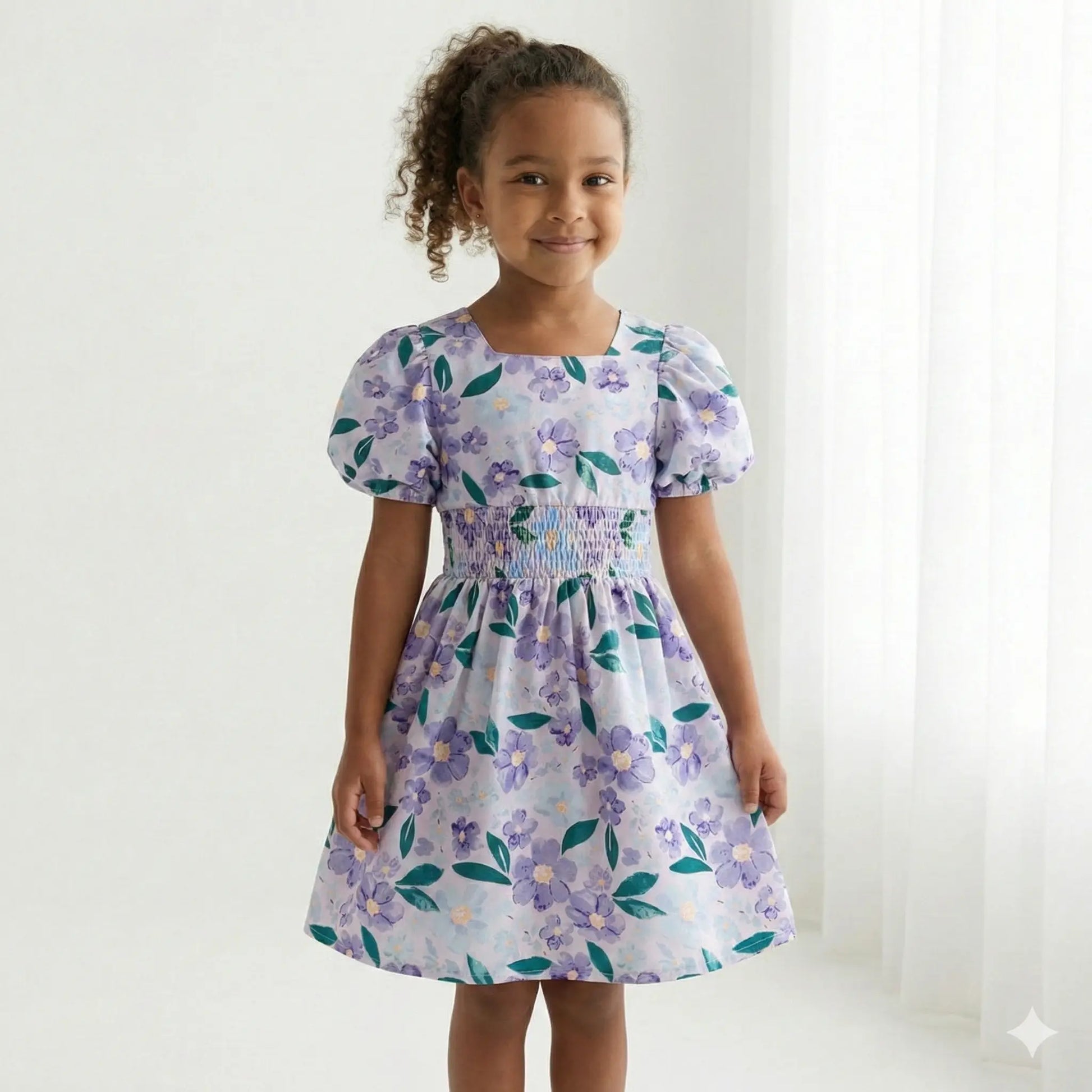 Vestido-infantil-Amelia-de-festa-florido-verão-Vitrine-Plaza