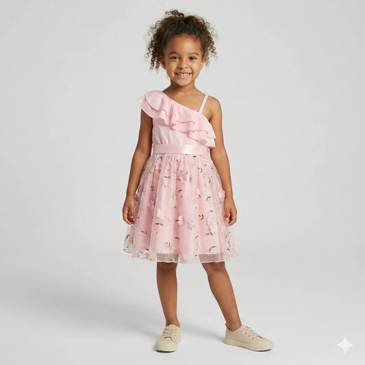 Vestido-infantil-de-festa-rosa-para-meninas-elegantes-Vitrine-Plaza