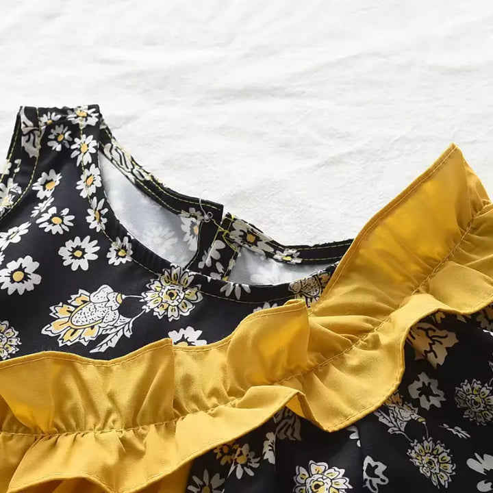 Vestido-Infantil-amarelo-um-ombro-só-Vitrine-Plaza