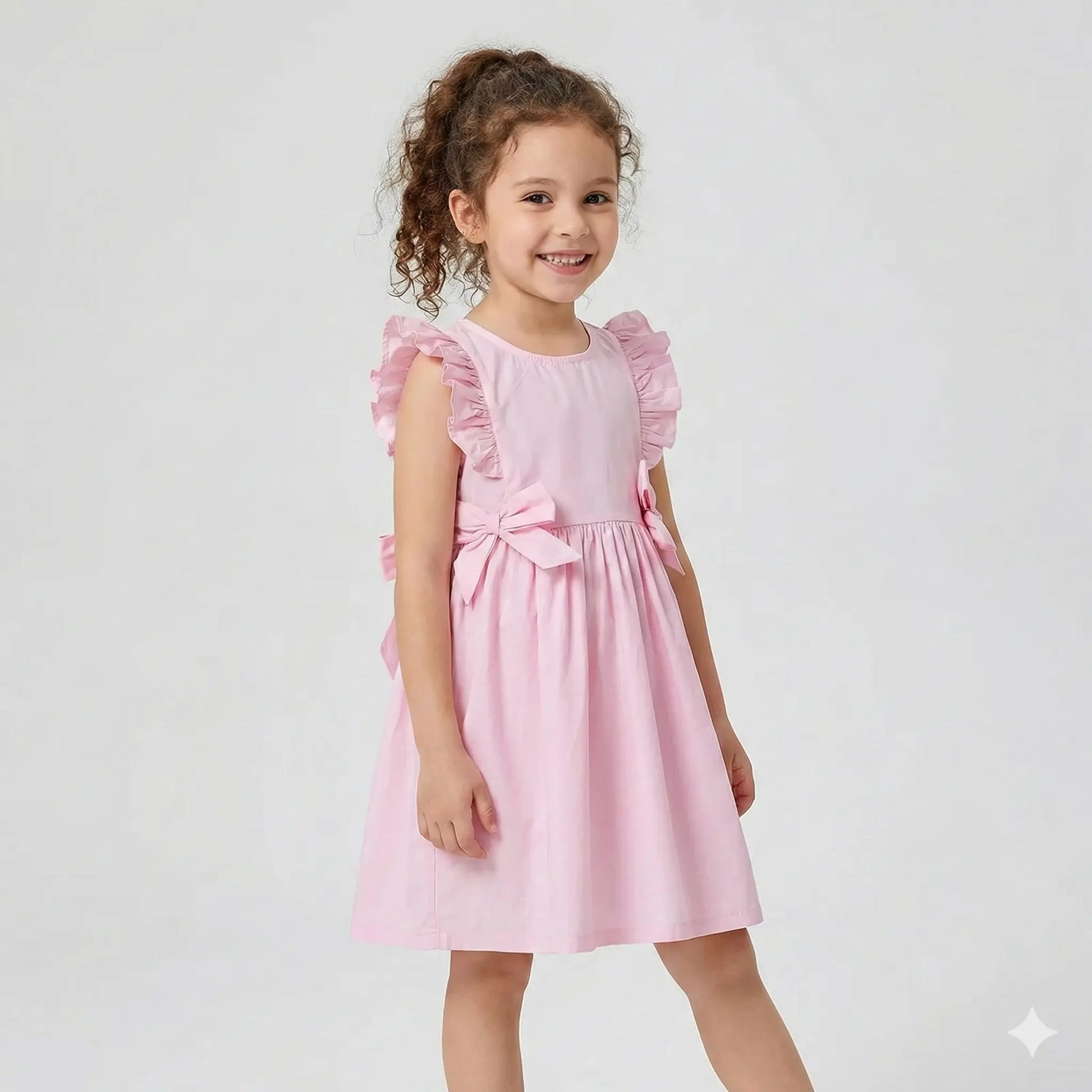Vestido-infantil-esther-rosa-com-laços-Vitrine-Plaza