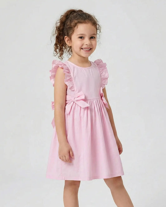 Vestido-infantil-esther-rosa-com-laços-Vitrine-Plaza