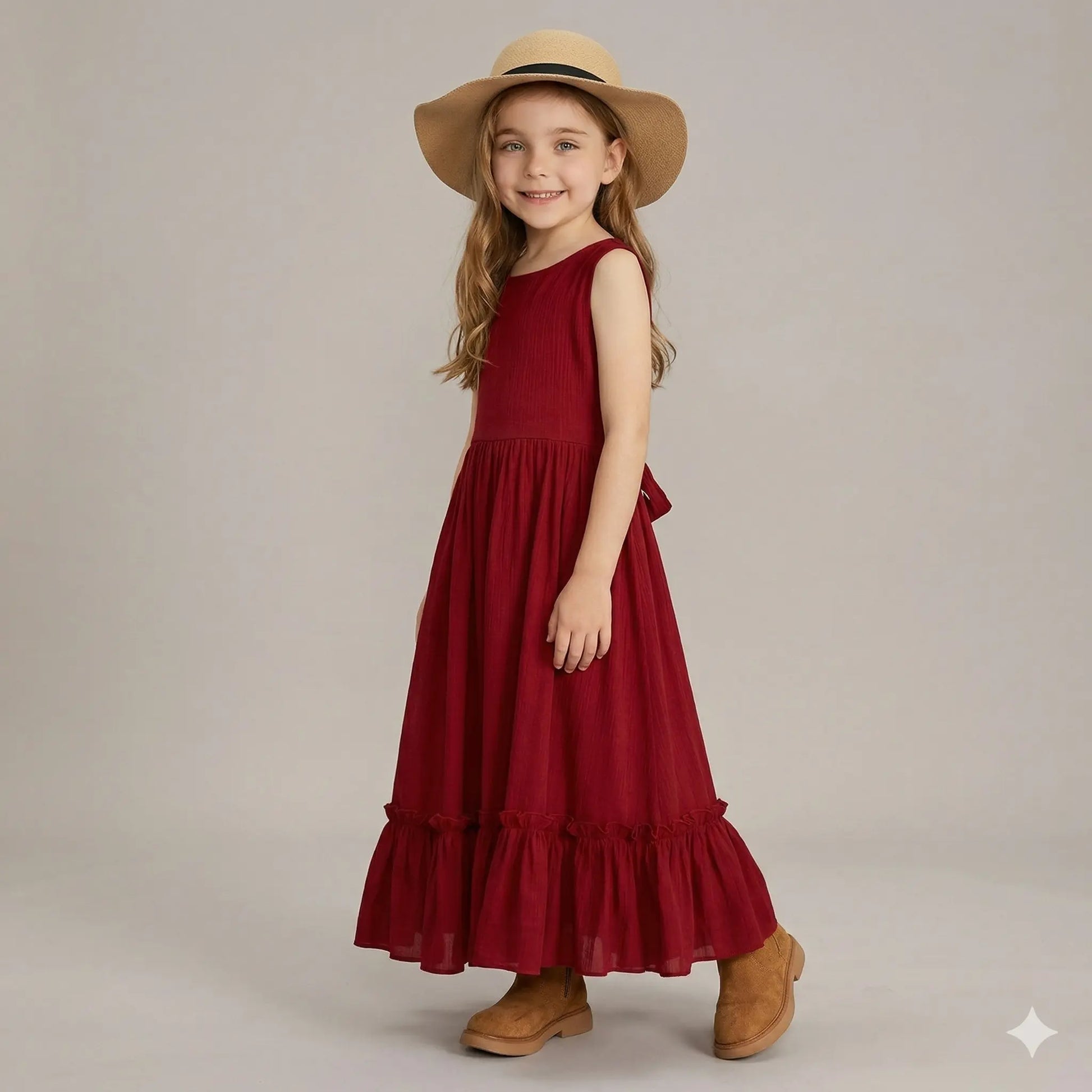 Vestido-longo-Infantil-Lorena-vermelho-para-meninas-Vitrine-Plaza