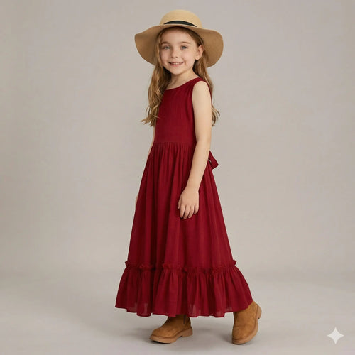 Vestido-longo-Infantil-Lorena-vermelho-para-meninas-Vitrine-Plaza