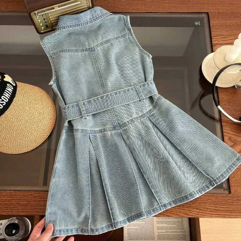Vestido-jeans-infantil-azul-cecilia-de-verão-Vitrine-Plaza