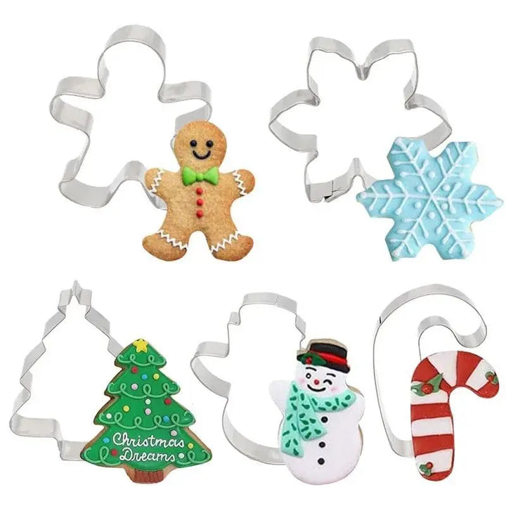 Cortadores de biscoito de gengibre de Natal