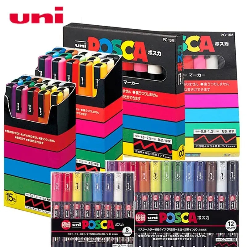 Kit Caneta posca 3 mm Uni-ball - Vitrine Plaza