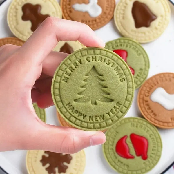 Forminhas de biscoito de natal redonda