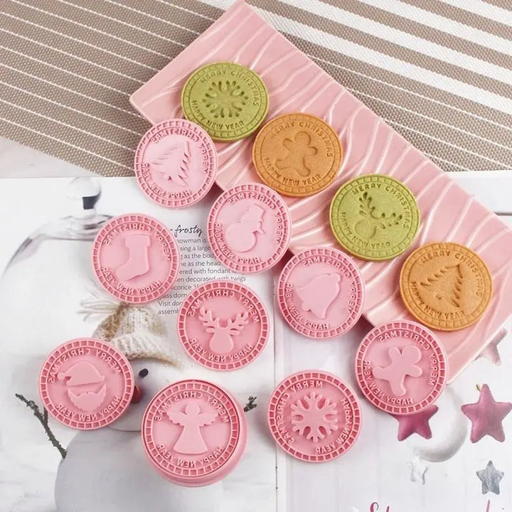 formas de biscoito de natal redondas 