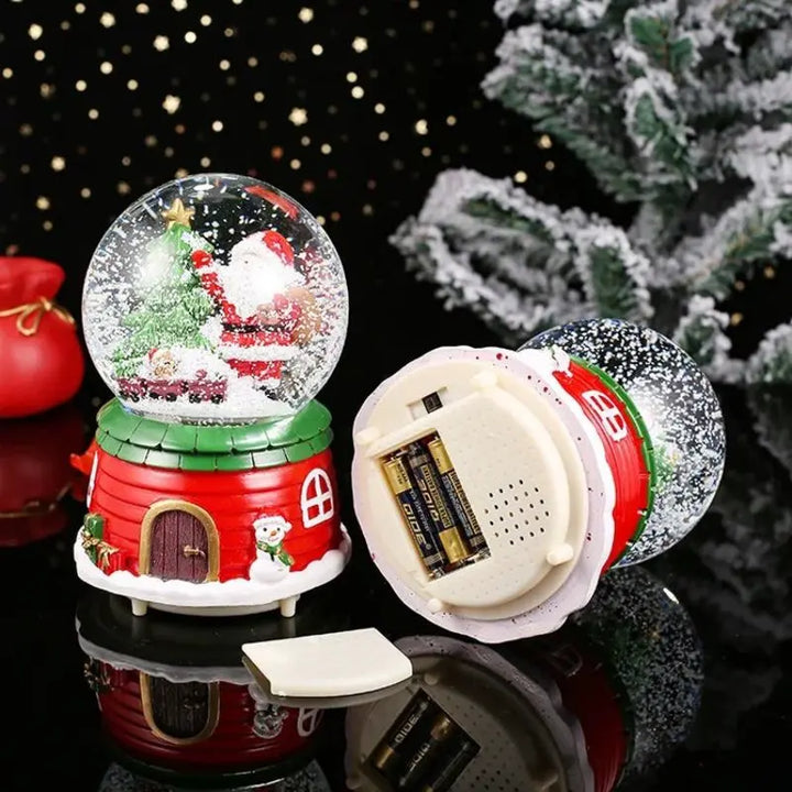 Globo de Natal com neve 