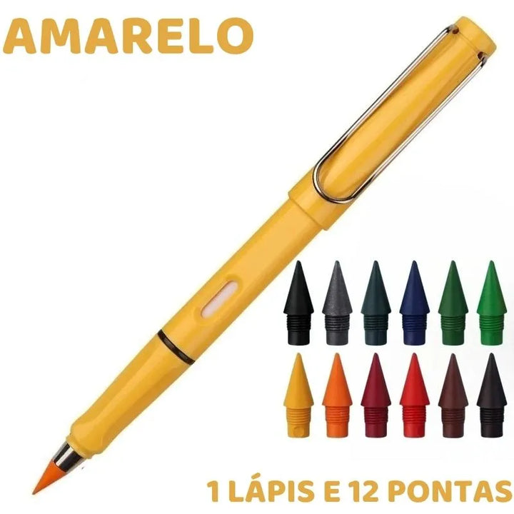 variante-lapis-de-cor-infinito-amarelo-com-12-pontas