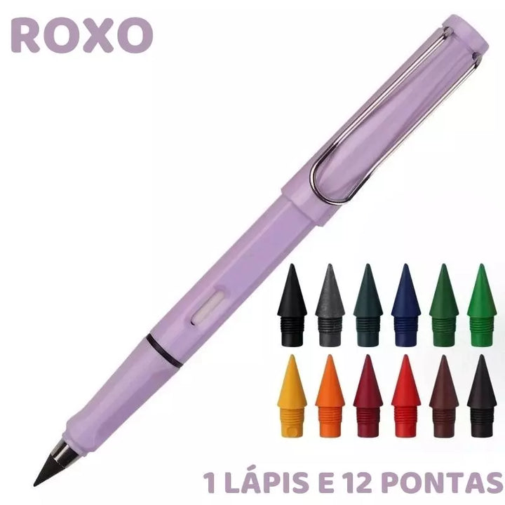 variante-lapis-de-cor-infinito-roxa-com-12-pontas
