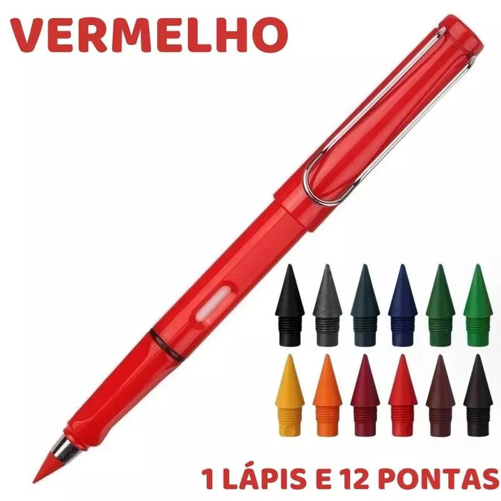variante-lapis-de-cor-infinito-vermelho-com-12-pontas