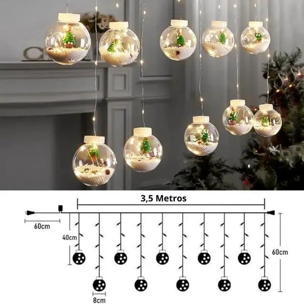 Luzes para iluminação de natal Tamanho