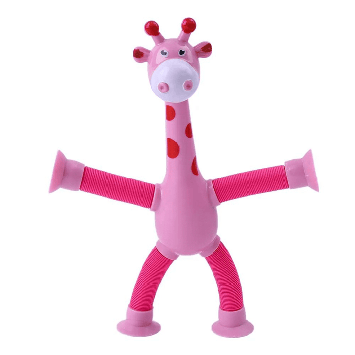 Girafa flexível, variante de cor rosa.