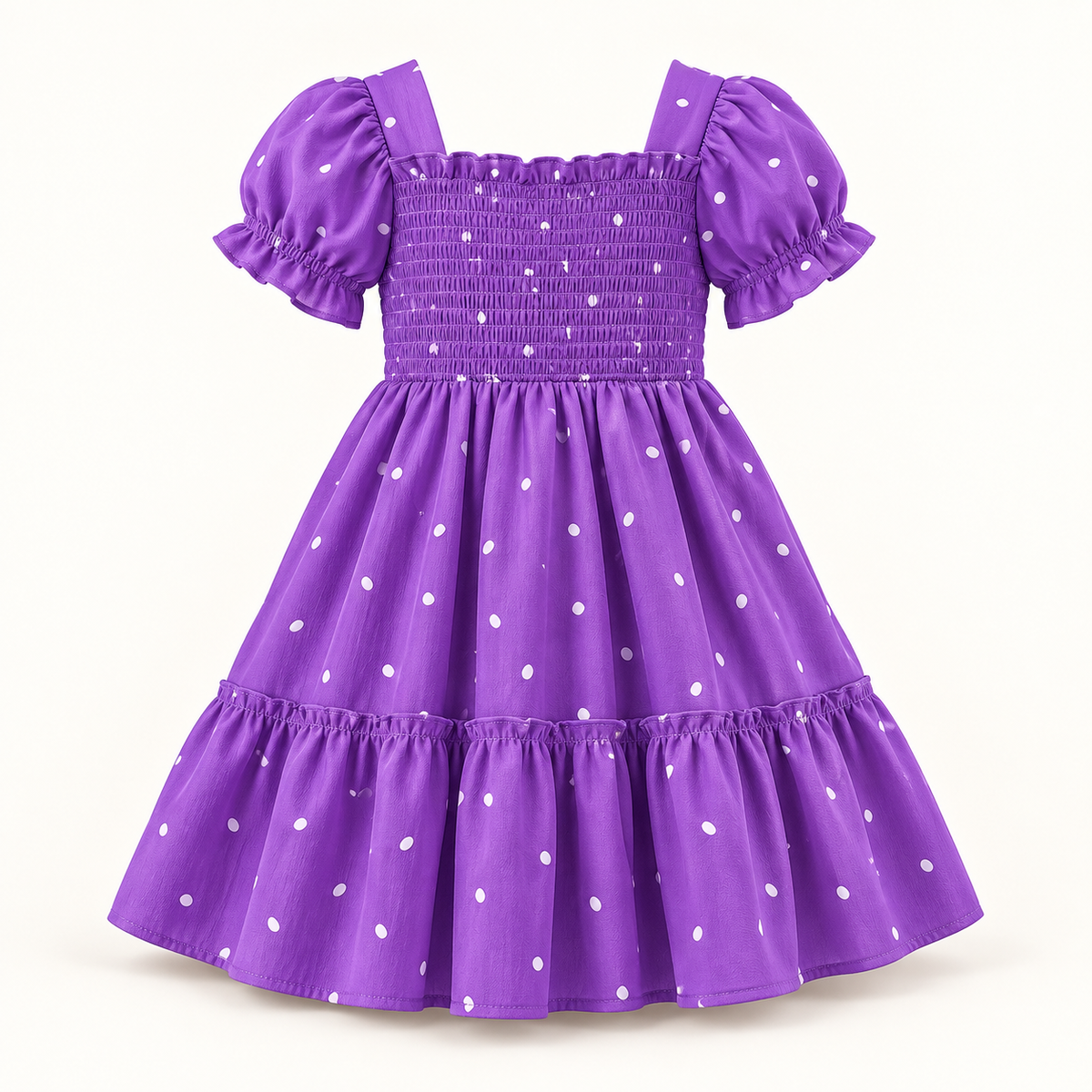 Vestido infantil roxo de verao Rayssa para menina Vitrine Plaza
