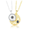 Colar sol e lua I LOVE YOU 100 IDIOMAS